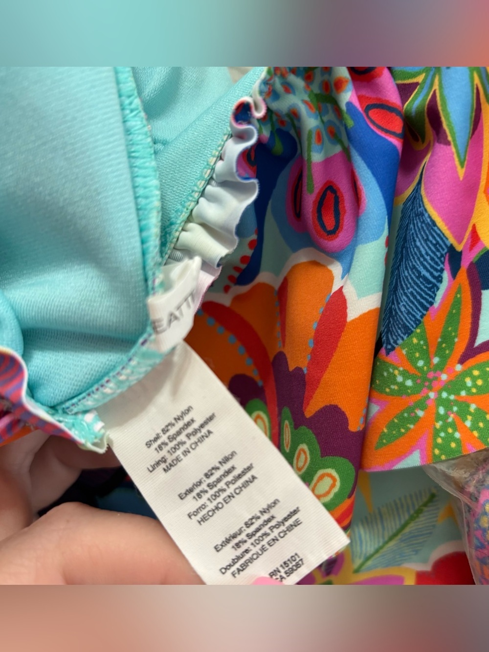 Bleu Rod Beattie Make It Pop One Piece Swimsuit Size 8 - Picture 4 of 5